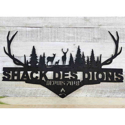 PERSONALIZED FOREST DEER SIGN
