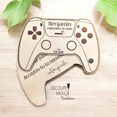 MANETTE PLAYSTATION DEMANDE DE PARRAIN-MARRAINE