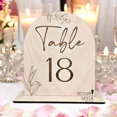 TABLE NUMBER EUCALYPTUS SIGNS