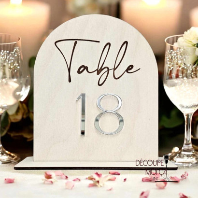 TABLE NUMBER CLASSIC SIGNS ACRYLIC