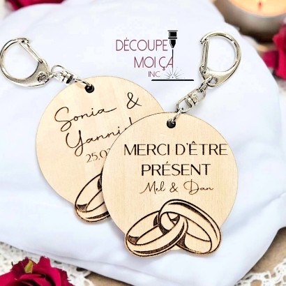 WEDDING RING SOUVENIR KEY RINGS