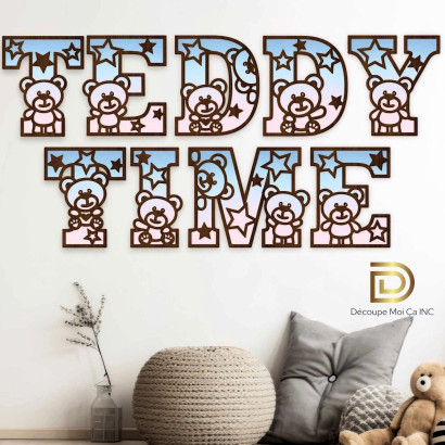 PRÉNOM ALPHABET TEDDY BEAR (24.99$ par lettre)